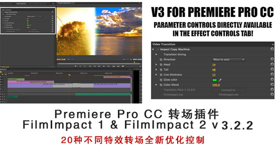 Premiere Pro CC 转场插件:FilmImpact 1 & FilmImpact 2 v3.2.2
